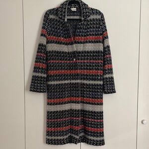 RODIER Black and White Knit Cardigan